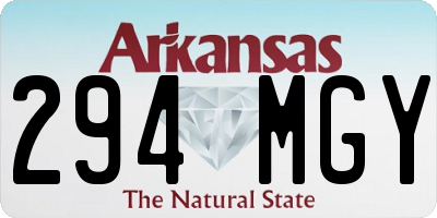 AR license plate 294MGY