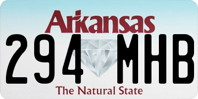 AR license plate 294MHB