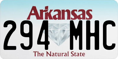 AR license plate 294MHC