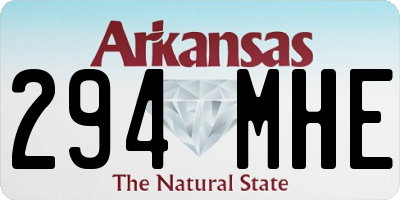 AR license plate 294MHE