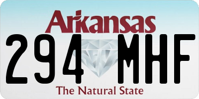 AR license plate 294MHF