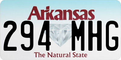 AR license plate 294MHG