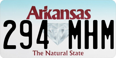 AR license plate 294MHM