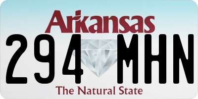 AR license plate 294MHN
