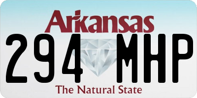 AR license plate 294MHP