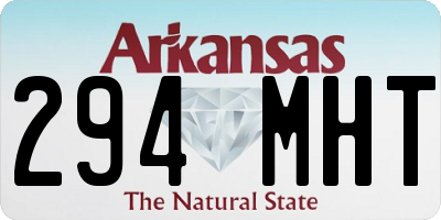 AR license plate 294MHT