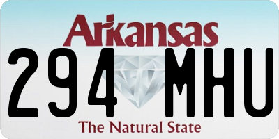 AR license plate 294MHU