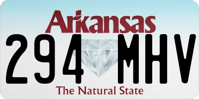 AR license plate 294MHV