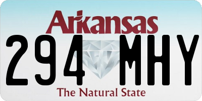 AR license plate 294MHY