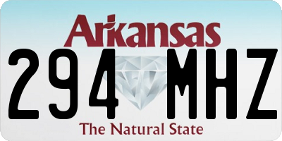 AR license plate 294MHZ