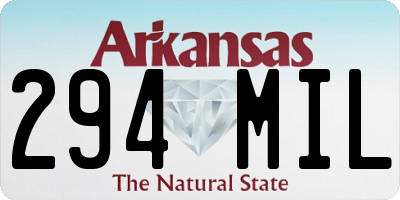 AR license plate 294MIL