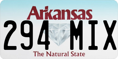 AR license plate 294MIX