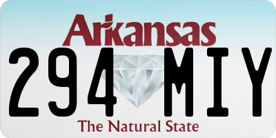 AR license plate 294MIY
