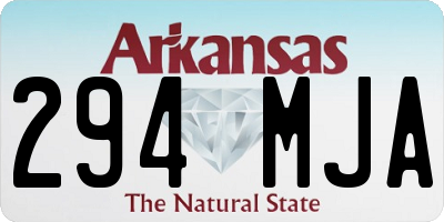 AR license plate 294MJA