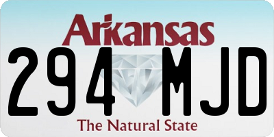 AR license plate 294MJD
