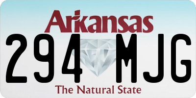 AR license plate 294MJG
