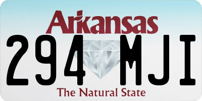 AR license plate 294MJI