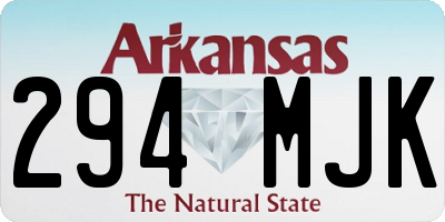 AR license plate 294MJK