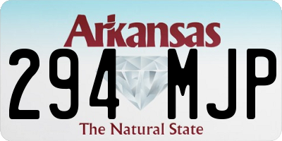 AR license plate 294MJP