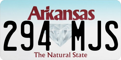 AR license plate 294MJS