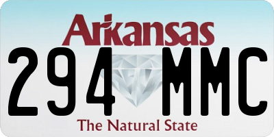 AR license plate 294MMC