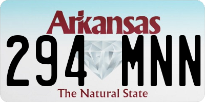 AR license plate 294MNN