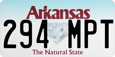 AR license plate 294MPT