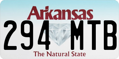 AR license plate 294MTB