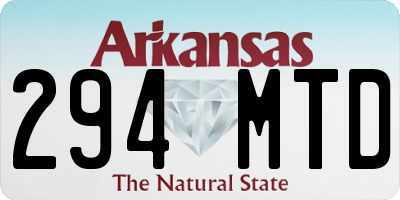 AR license plate 294MTD