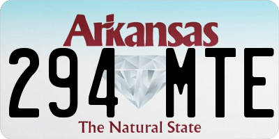 AR license plate 294MTE
