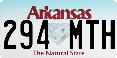 AR license plate 294MTH