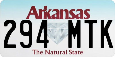 AR license plate 294MTK