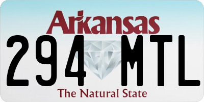 AR license plate 294MTL