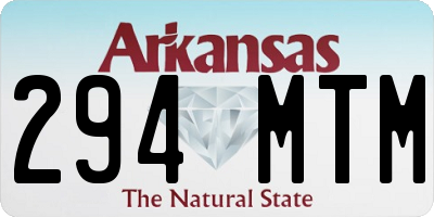 AR license plate 294MTM