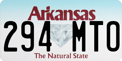 AR license plate 294MTO