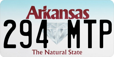 AR license plate 294MTP