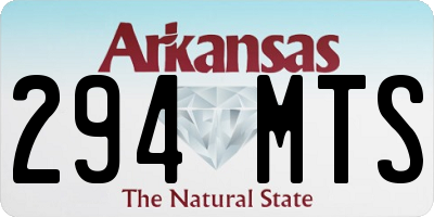 AR license plate 294MTS