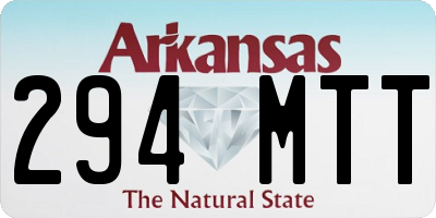 AR license plate 294MTT