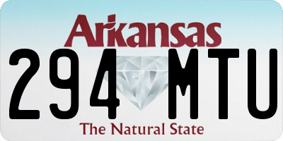 AR license plate 294MTU