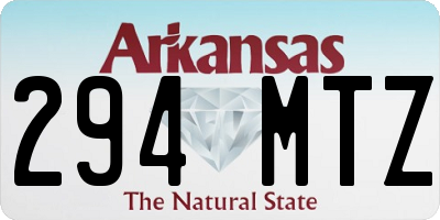 AR license plate 294MTZ