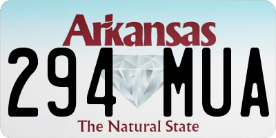 AR license plate 294MUA