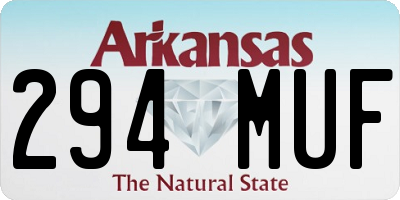 AR license plate 294MUF