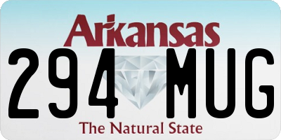 AR license plate 294MUG
