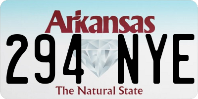 AR license plate 294NYE