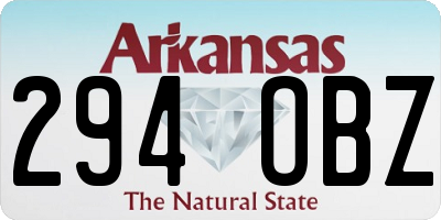 AR license plate 294OBZ