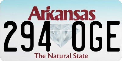AR license plate 294OGE