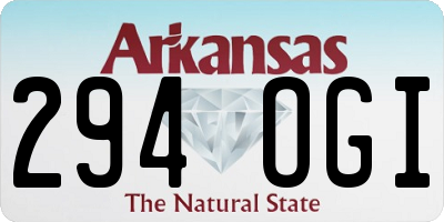 AR license plate 294OGI