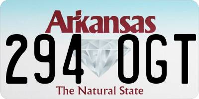 AR license plate 294OGT