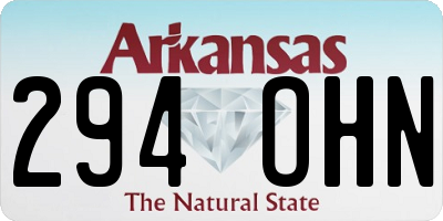AR license plate 294OHN