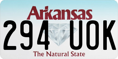 AR license plate 294UOK